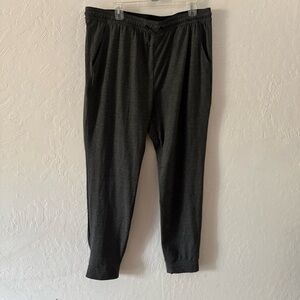 01.Algo Men XL Performance Jersey Sweatpant‎ Jogger Dark Grey Pocket UV MGA10054